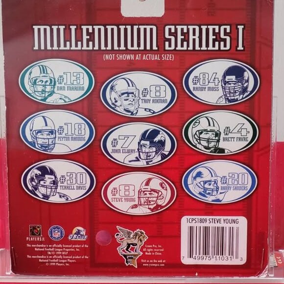 GRADED AND SEALED, 1999 CROWN PRO, N.F.L. MILLENIUM SERIES 1, STEVE YOUNG!!! - Picture 6 of 6